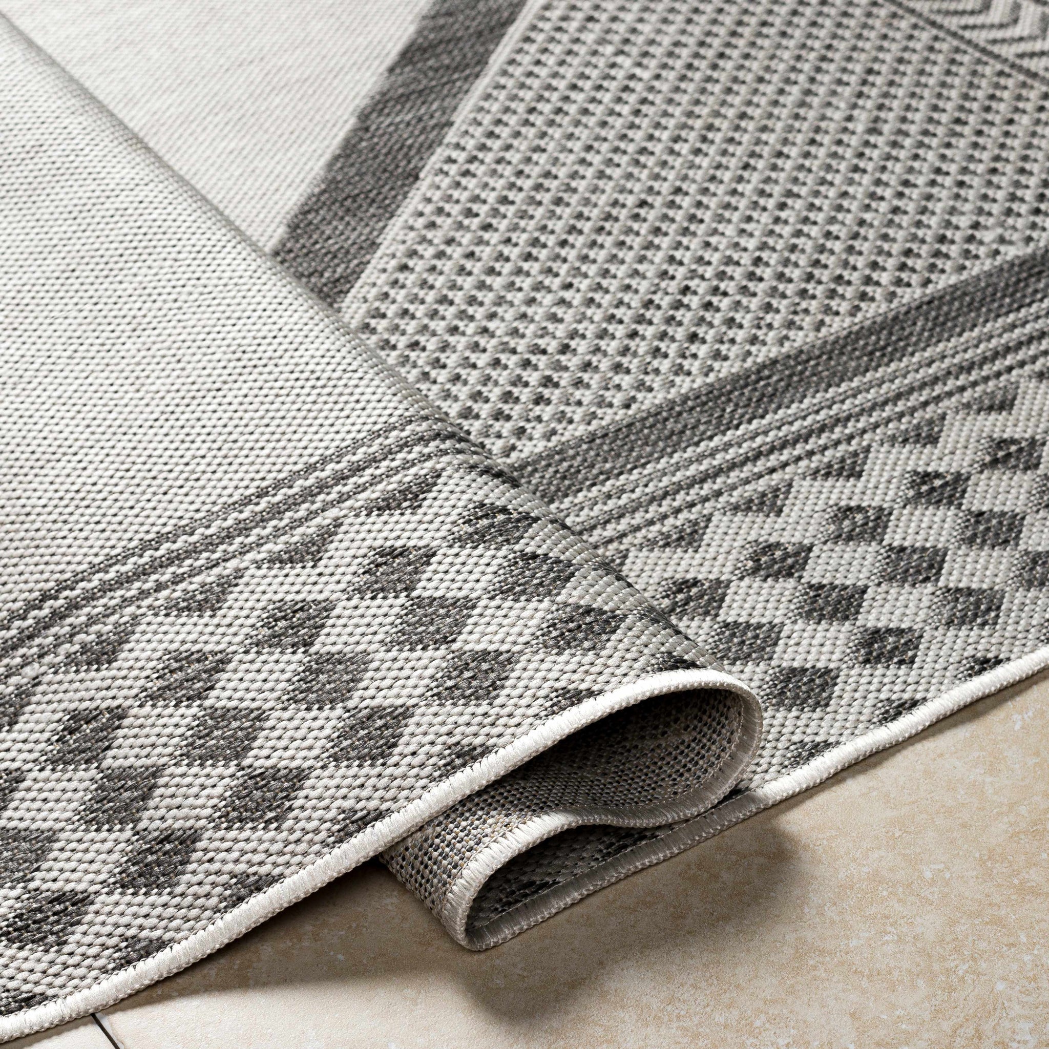 Efrem Off White Outdoor Carpet Area Rug - Clearance by Boutique Rugs
