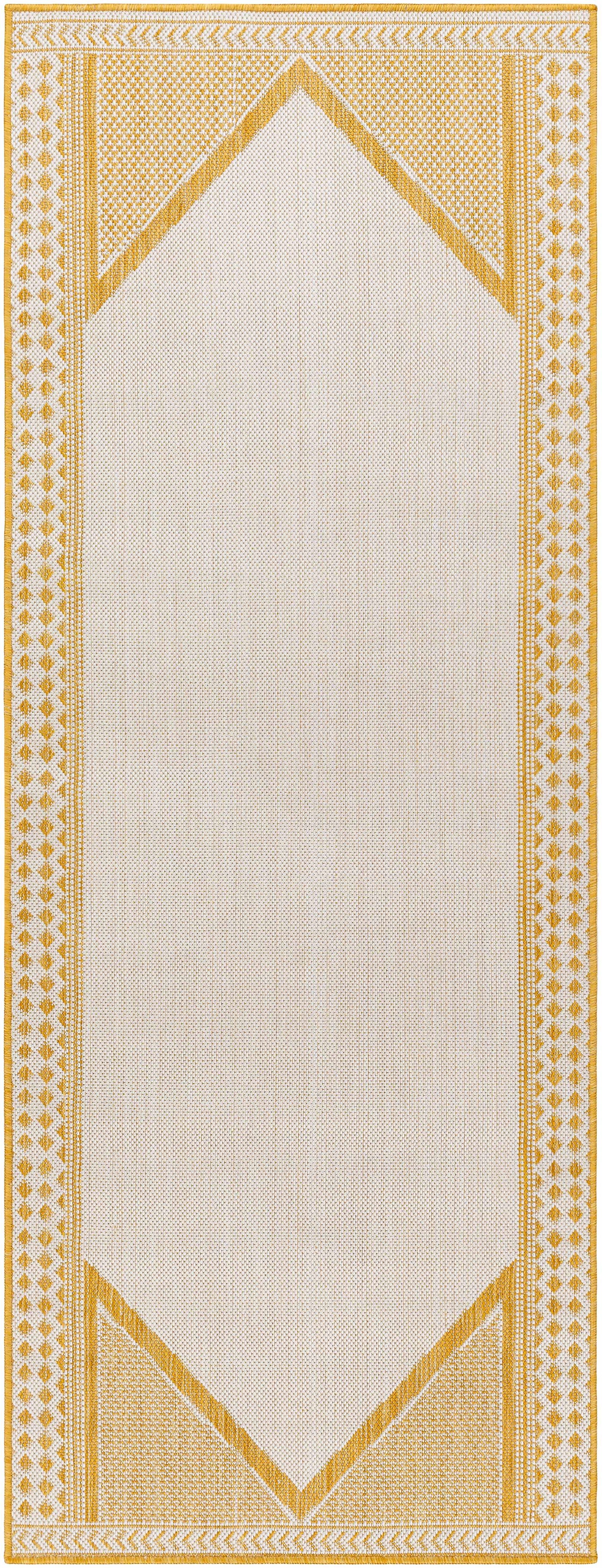 Efrem Mustard Outdoor Carpet Area Rug - Clearance by Boutique Rugs