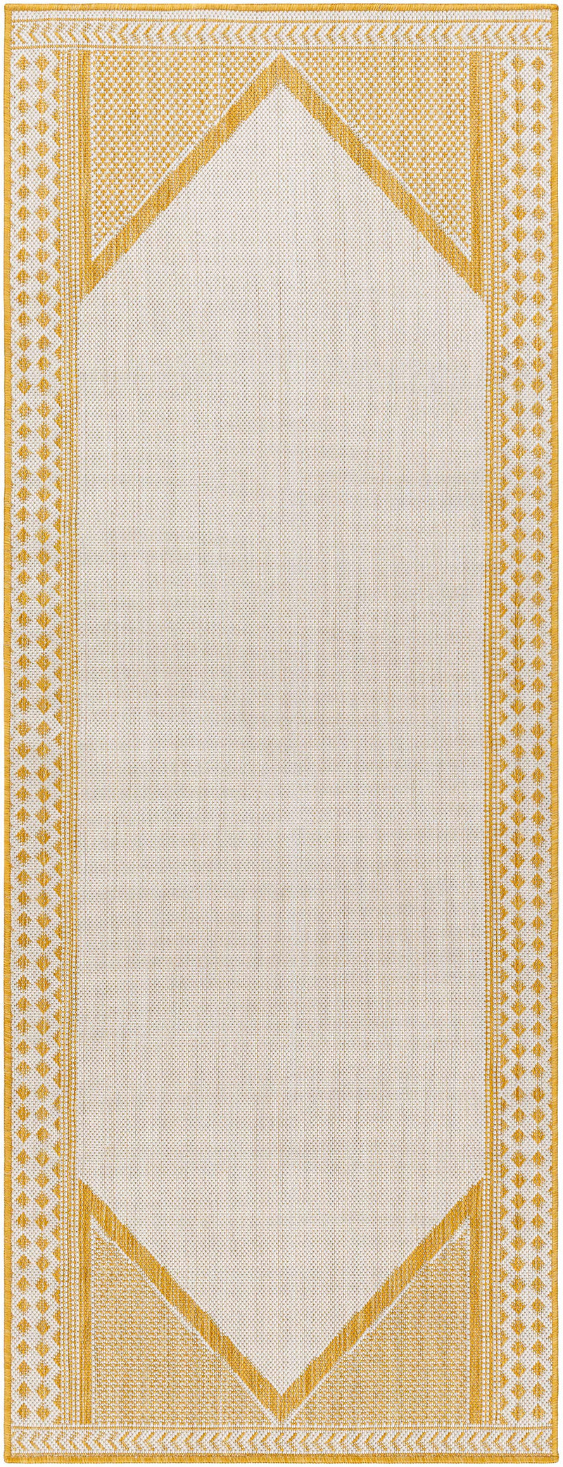 Efrem Mustard Outdoor Carpet Area Rug - Clearance by Boutique Rugs