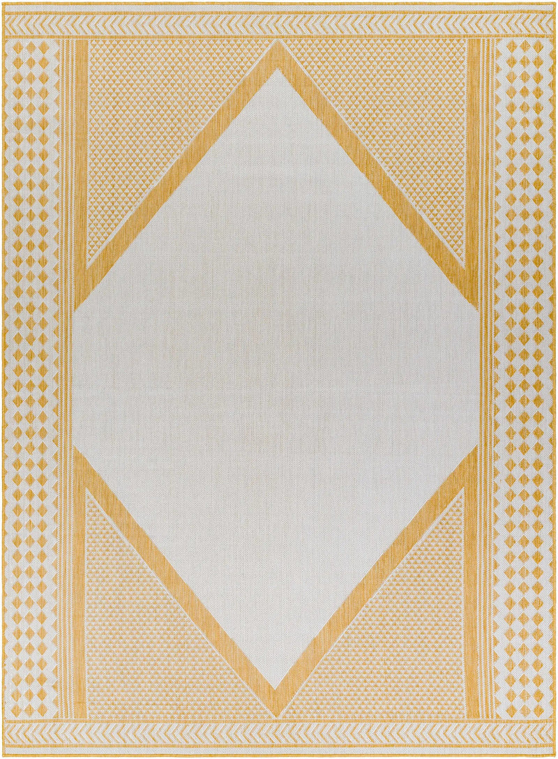 Efrem Mustard Outdoor Carpet Area Rug - Clearance by Boutique Rugs