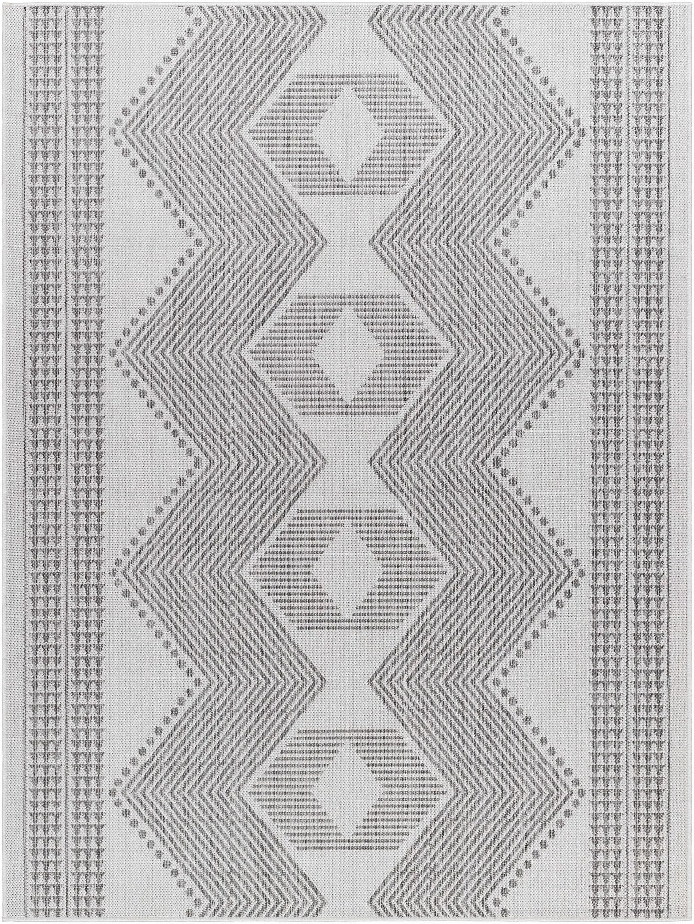 Evana Gray Outdoor Area Rug - Clearance by Boutique Rugs