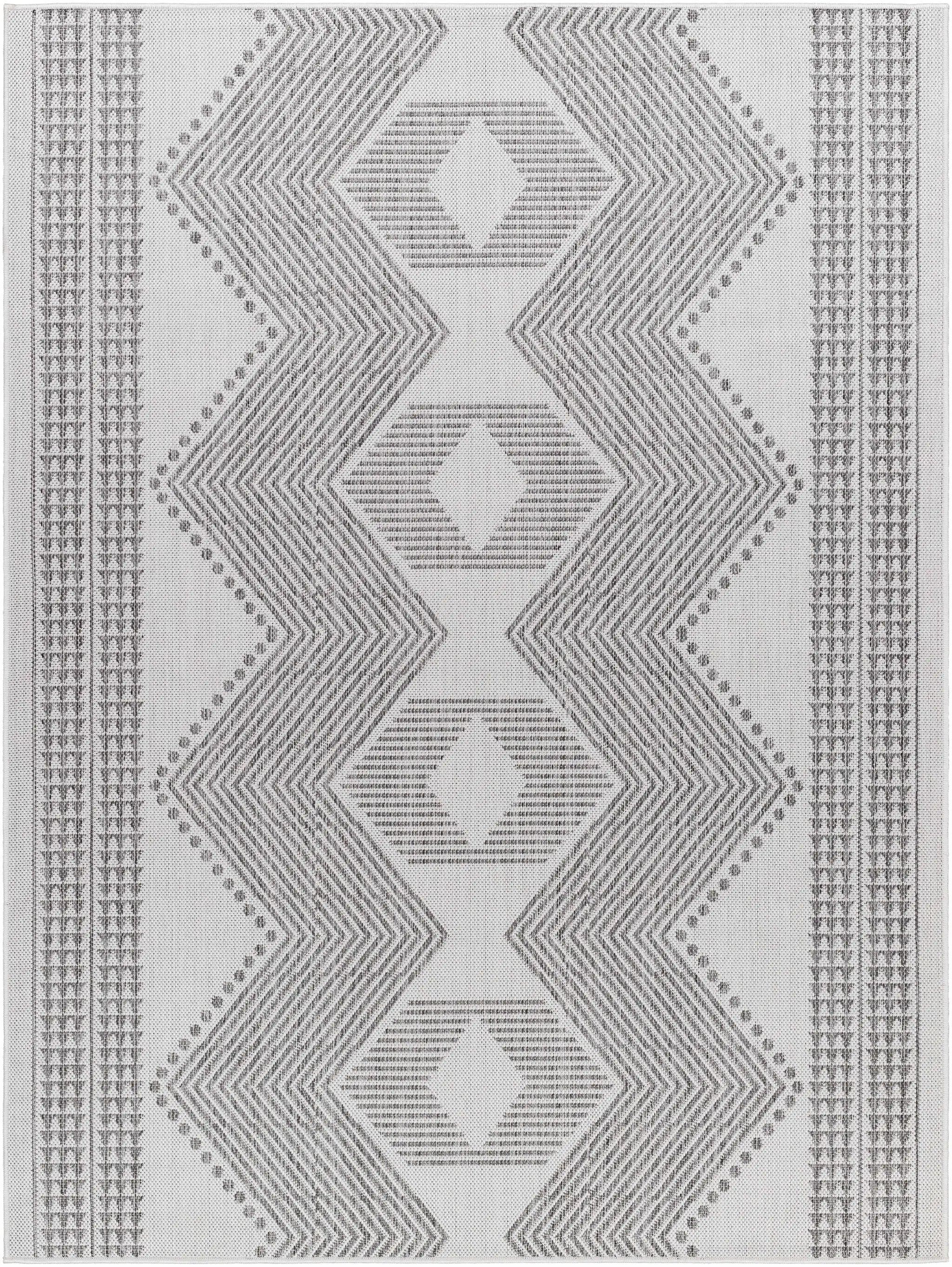 Evana Gray Outdoor Area Rug - Clearance by Boutique Rugs