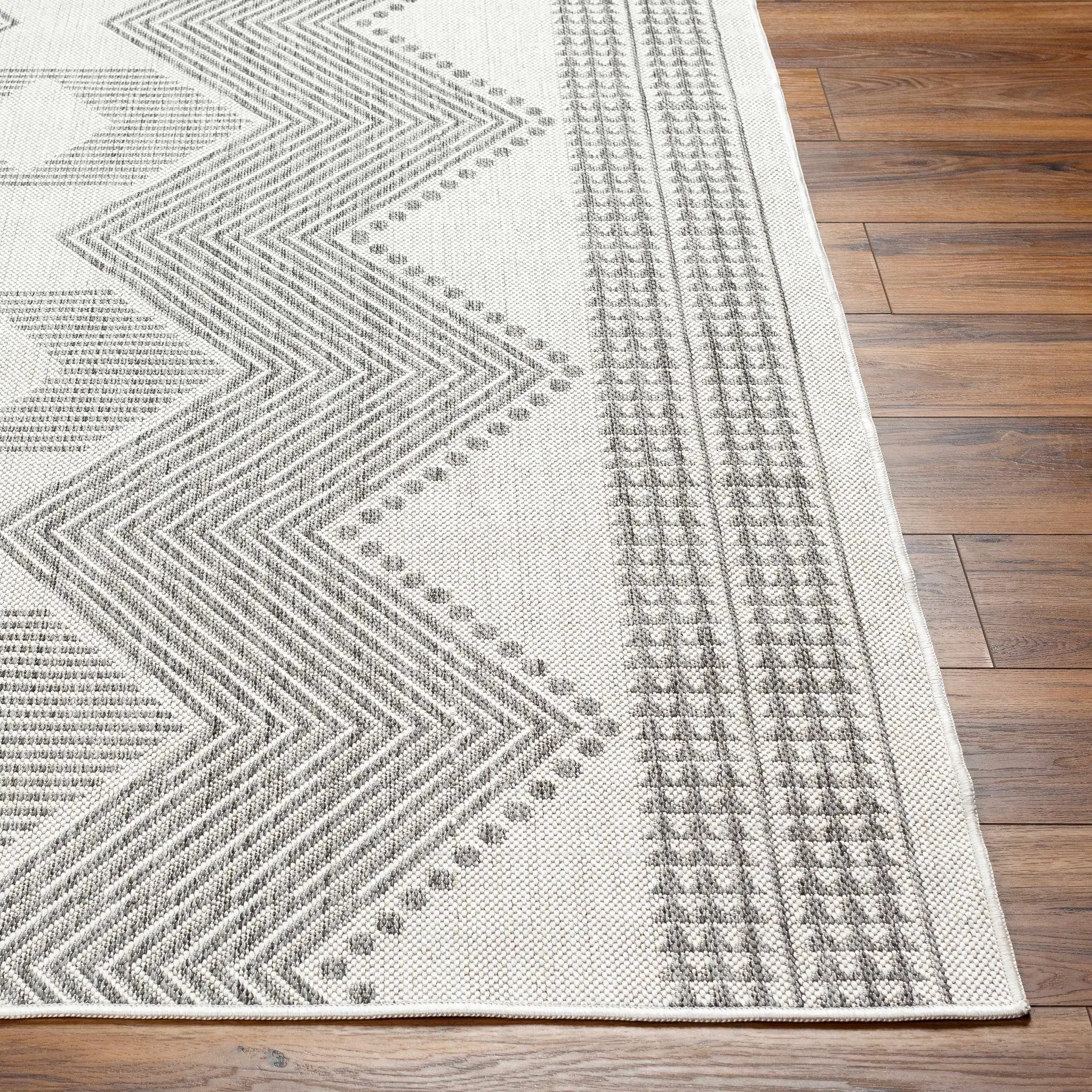Evana Gray Outdoor Area Rug - Clearance by Boutique Rugs