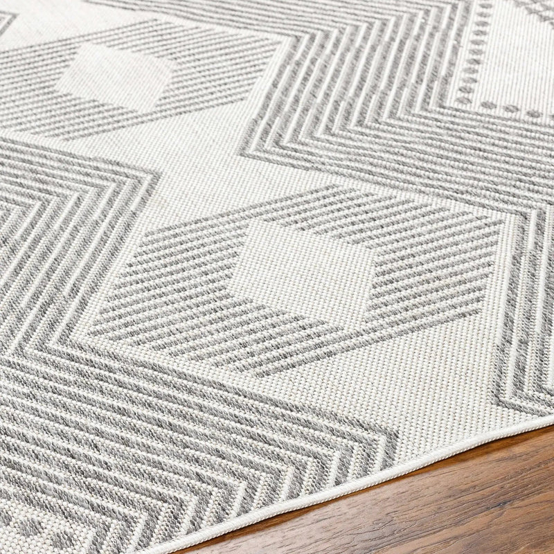 Evana Gray Outdoor Area Rug - Clearance by Boutique Rugs