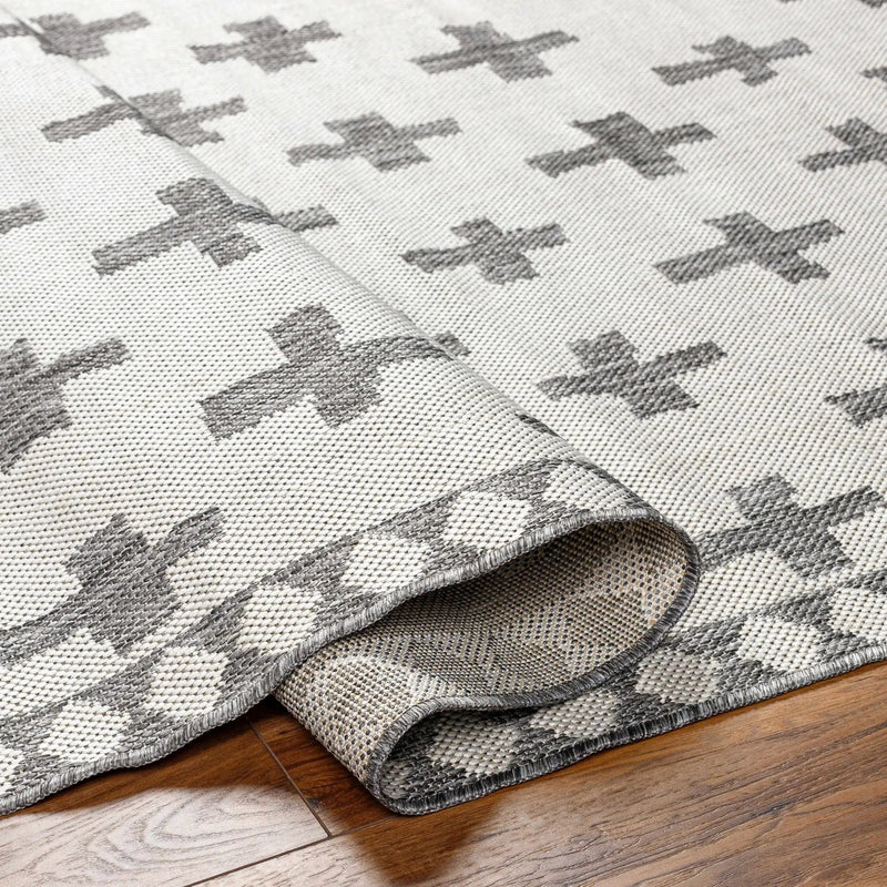 Kyna Gray Outdoor Area Rug - Clearance by Boutique Rugs