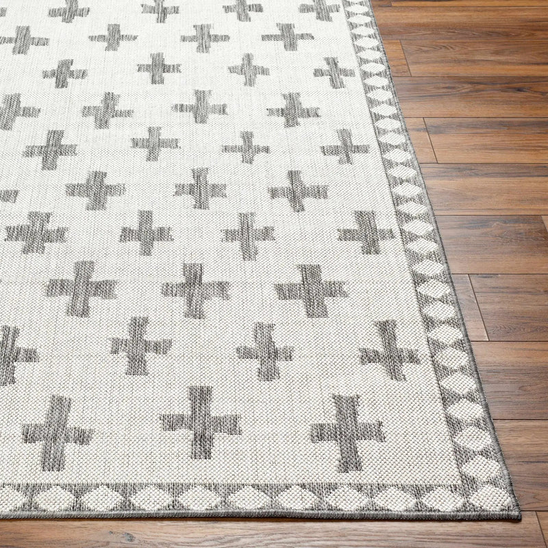 Kyna Gray Outdoor Area Rug - Clearance by Boutique Rugs
