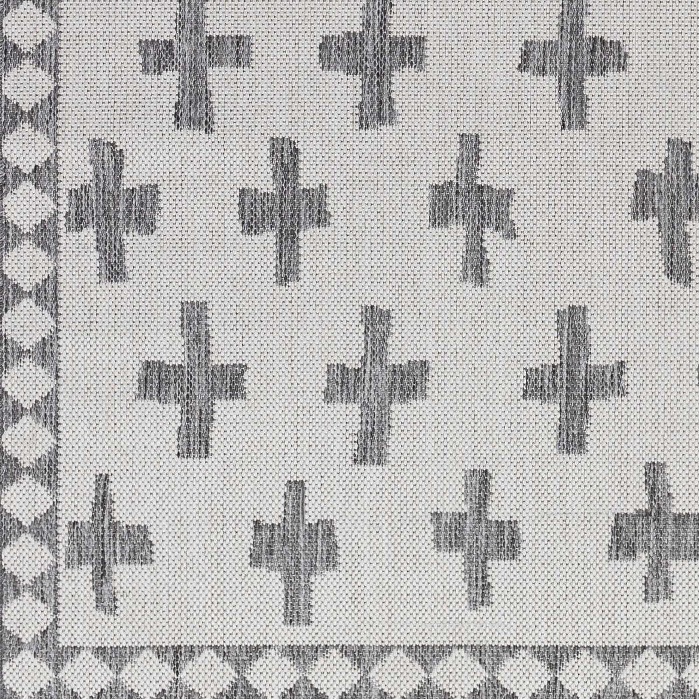 Kyna Gray Outdoor Area Rug - Clearance by Boutique Rugs