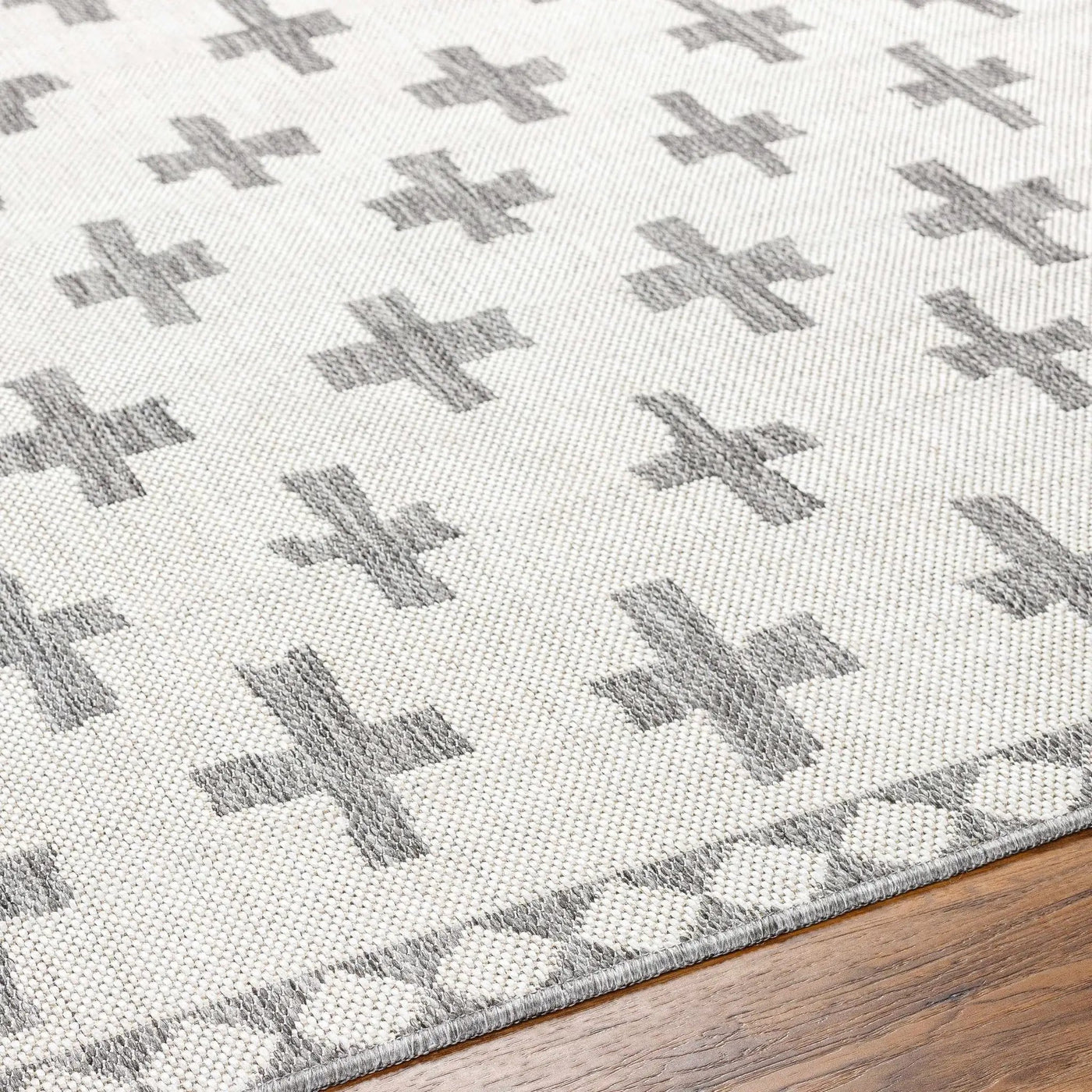 Kyna Gray Outdoor Area Rug - Clearance by Boutique Rugs
