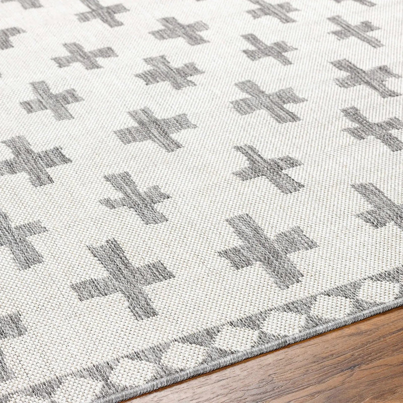 Kyna Gray Outdoor Area Rug - Clearance by Boutique Rugs