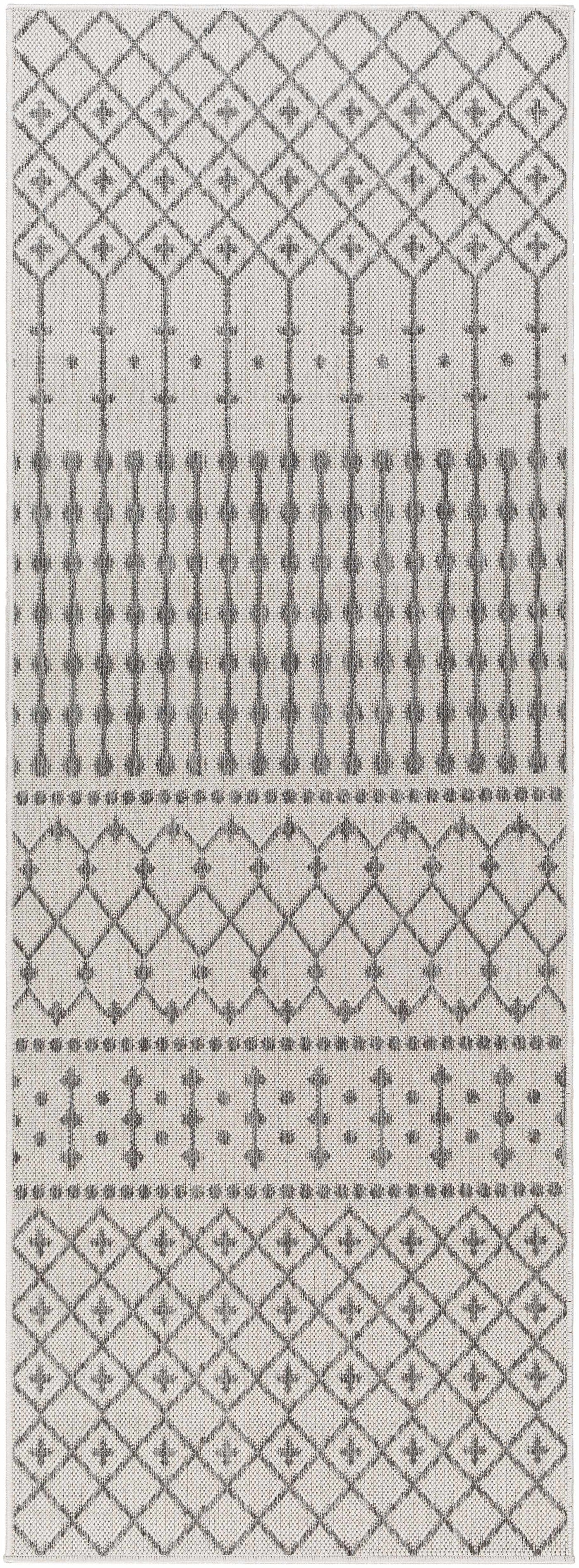 Lali Light Gray Outdoor Area Rug - Clearance by Boutique Rugs