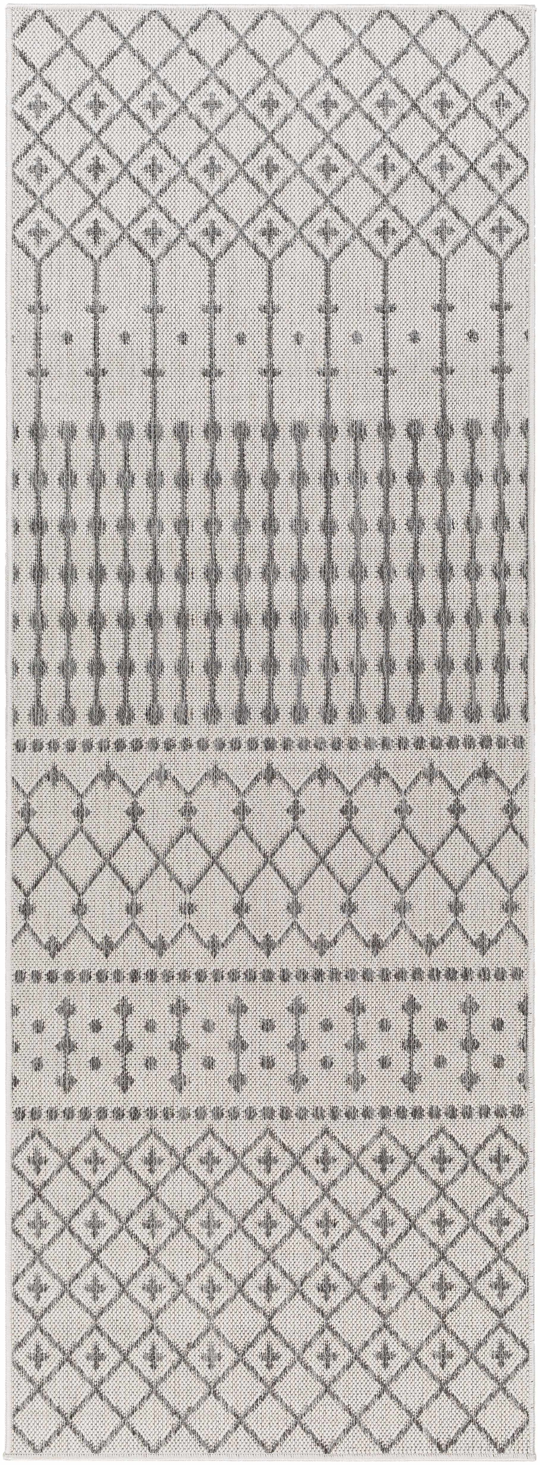 Lali Light Gray Outdoor Area Rug - Clearance by Boutique Rugs