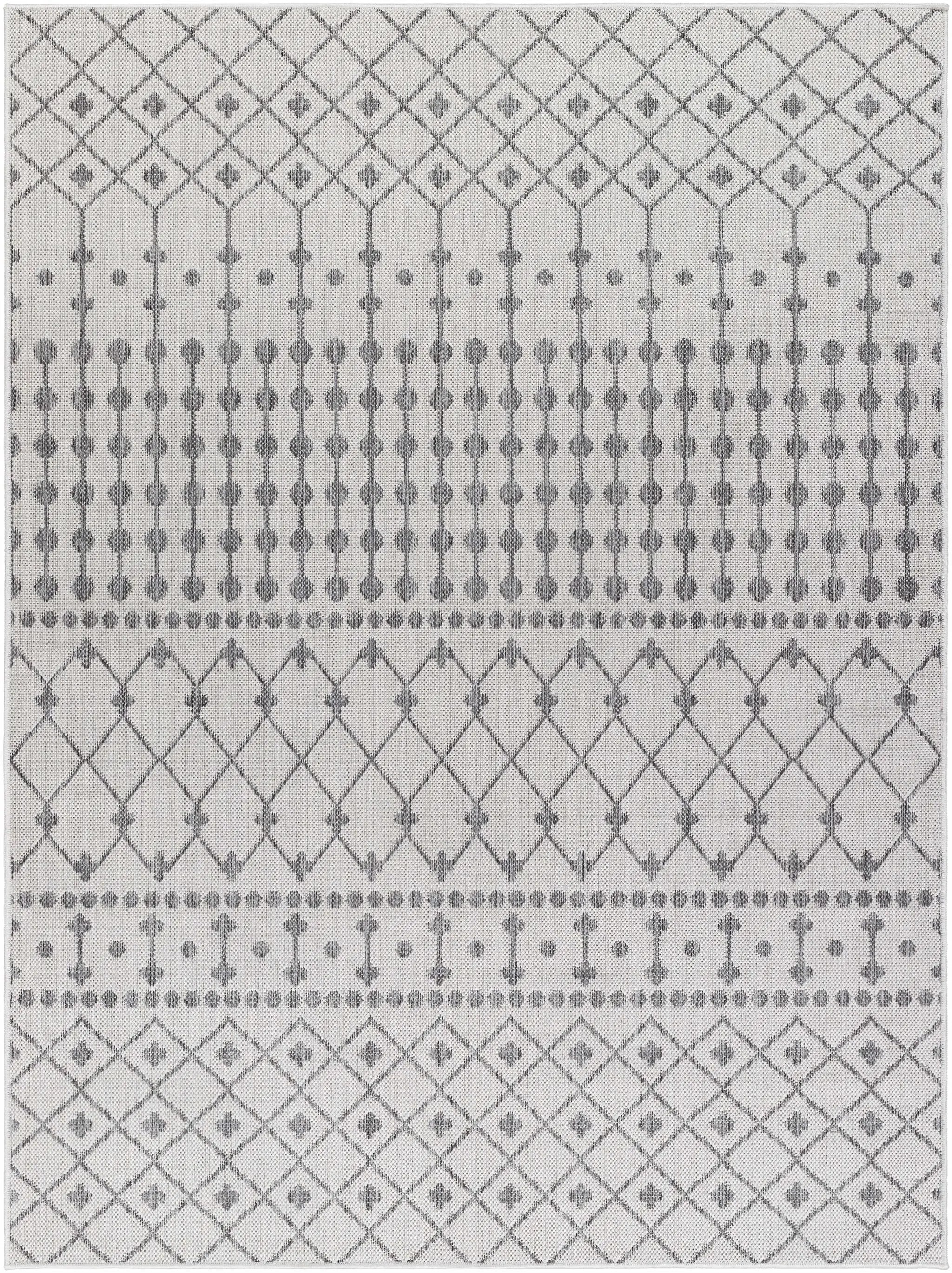 Lali Light Gray Outdoor Area Rug - Clearance by Boutique Rugs