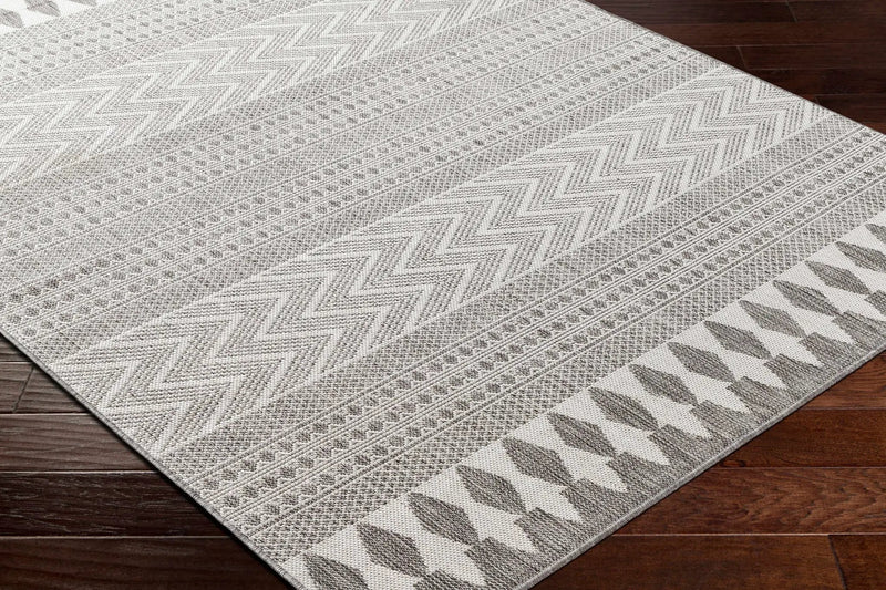 Lali Light Gray Outdoor Area Rug - Clearance by Boutique Rugs