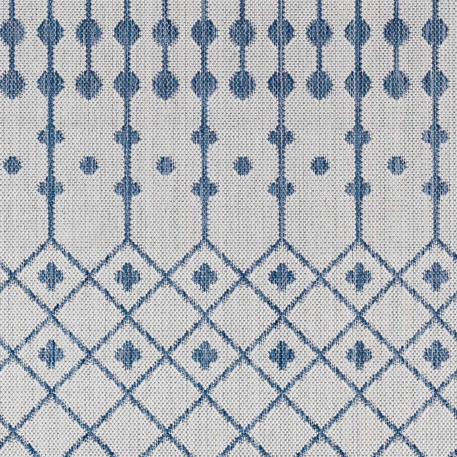 Lali Blue & Gray Outdoor Area Rug - Clearance by Boutique Rugs
