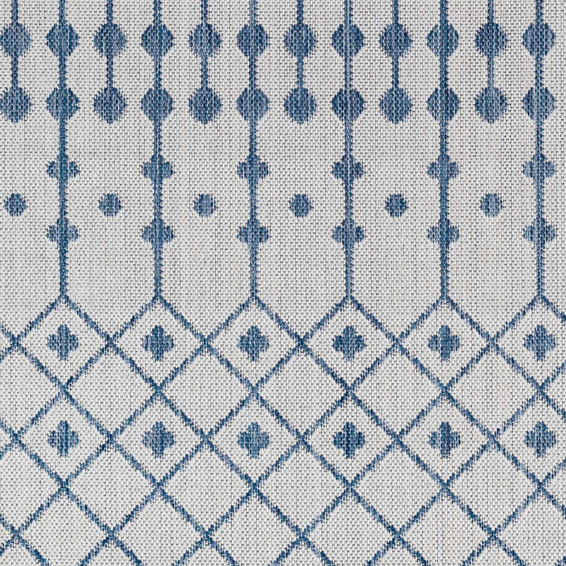 Lali Blue & Gray Outdoor Area Rug - Clearance by Boutique Rugs