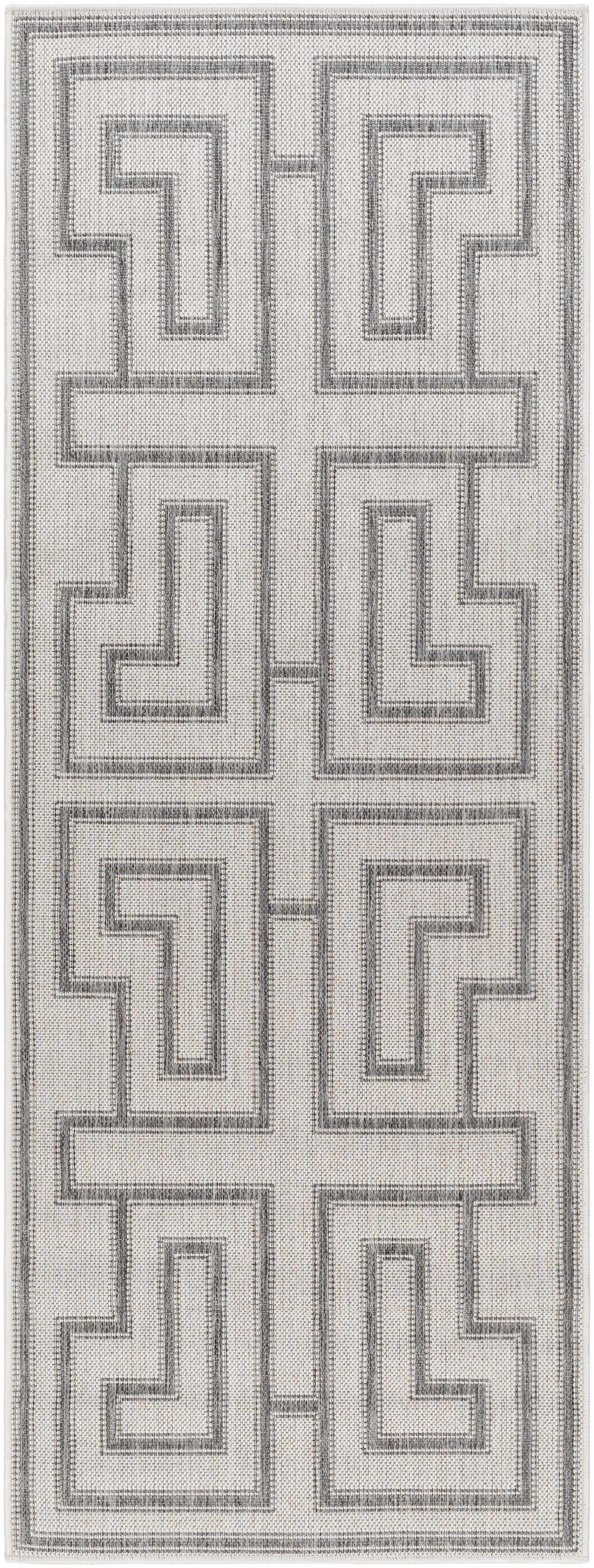 Taro Light Gray Outdoor Area Rug - Clearance by Boutique Rugs
