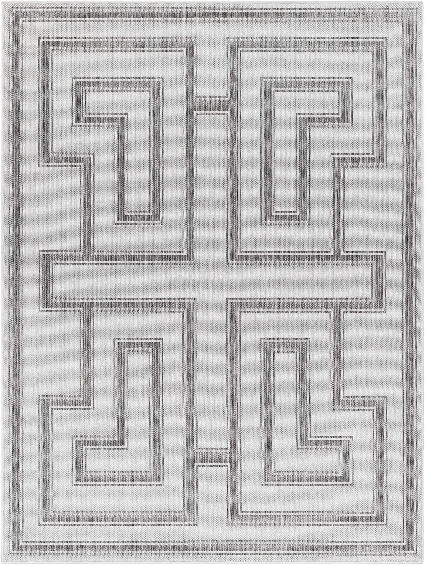 Taro Light Gray Outdoor Area Rug - Clearance by Boutique Rugs