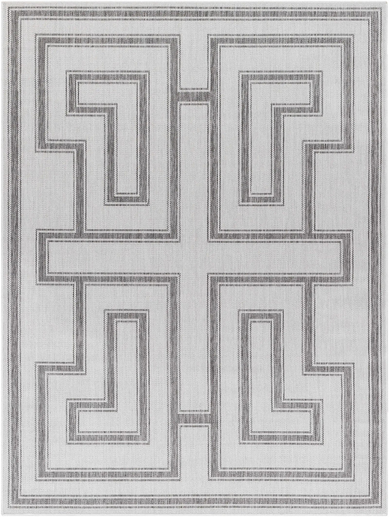 Taro Light Gray Outdoor Area Rug - Clearance by Boutique Rugs