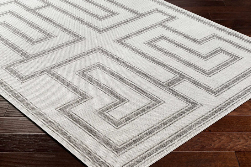 Taro Light Gray Outdoor Area Rug - Clearance by Boutique Rugs