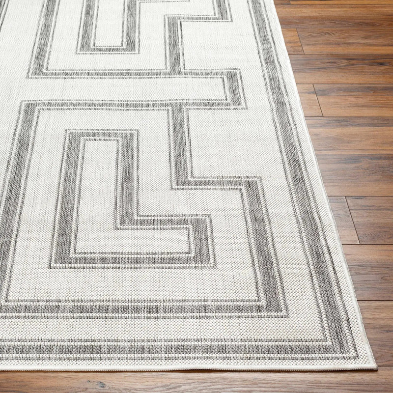 Taro Light Gray Outdoor Area Rug - Clearance by Boutique Rugs