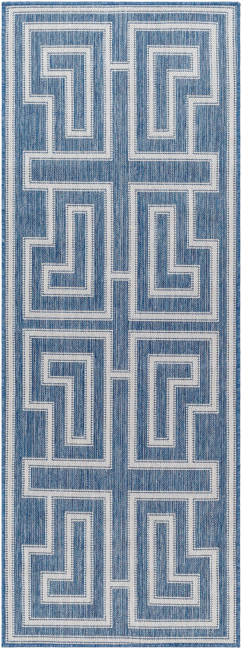 Taro Blue Outdoor Area Rug - Clearance by Boutique Rugs