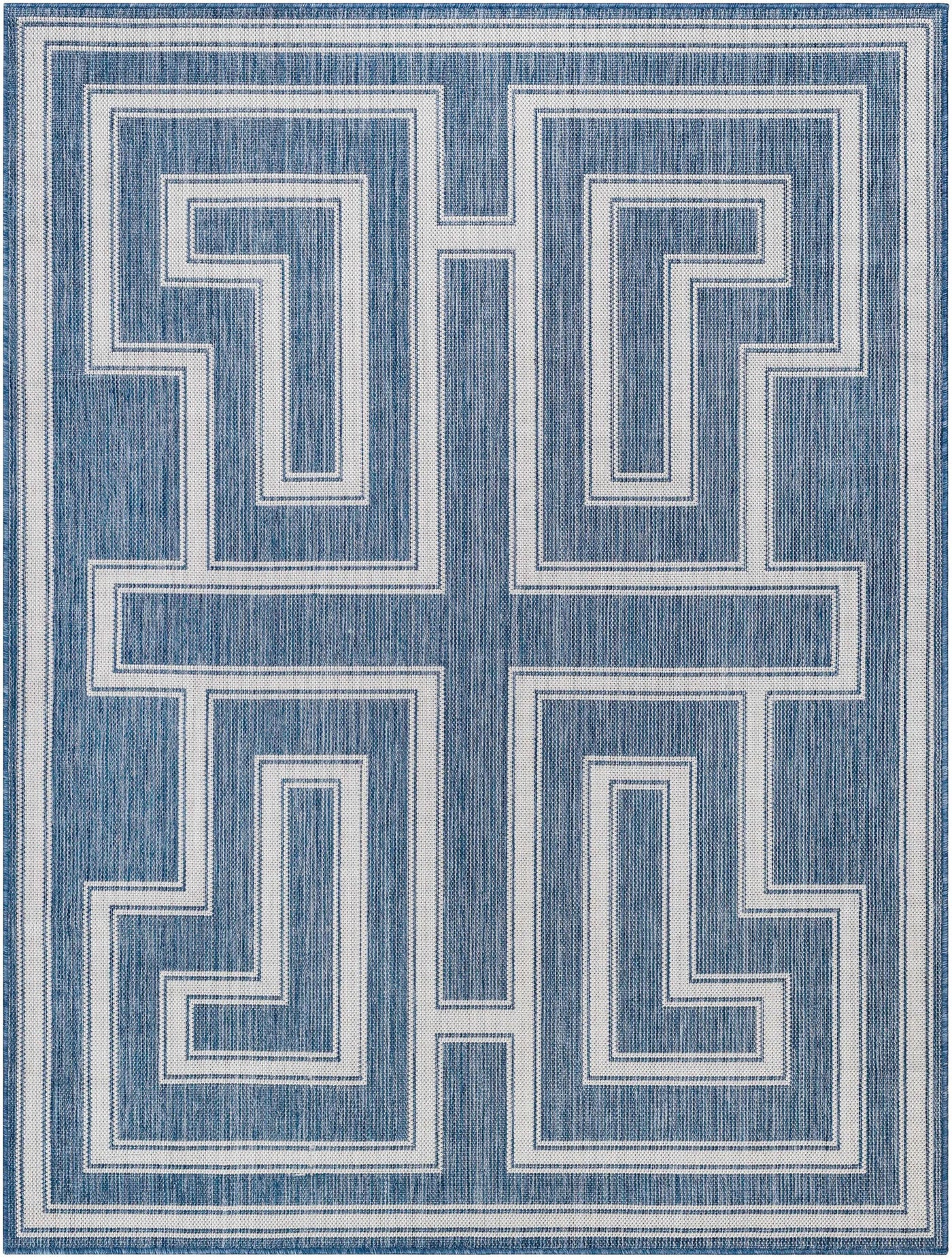 Taro Blue Outdoor Area Rug - Clearance by Boutique Rugs