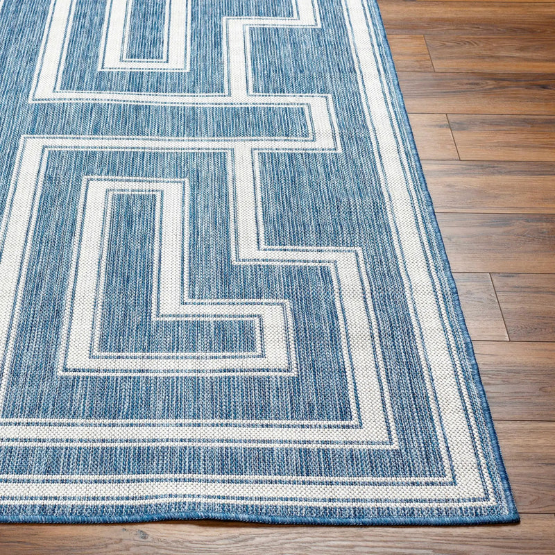 Taro Blue Outdoor Area Rug - Clearance by Boutique Rugs