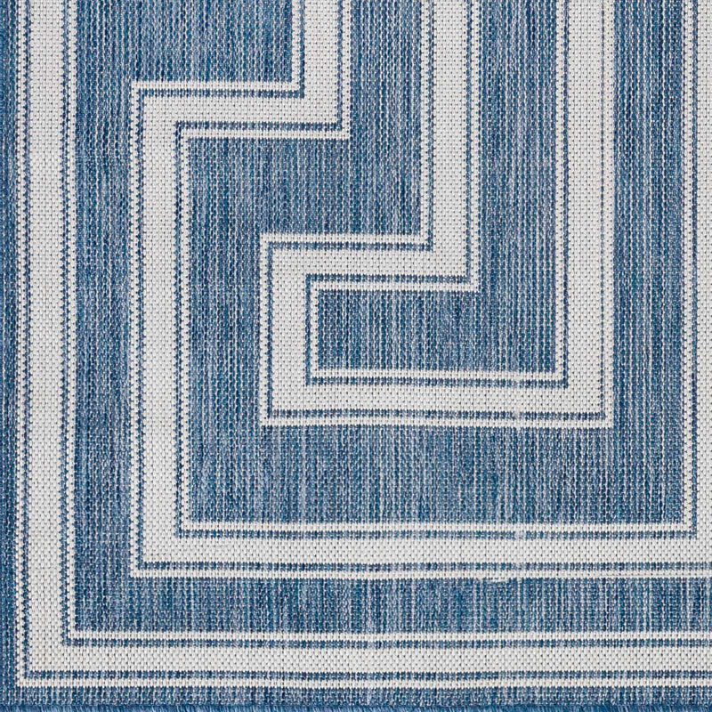 Taro Blue Outdoor Area Rug - Clearance by Boutique Rugs
