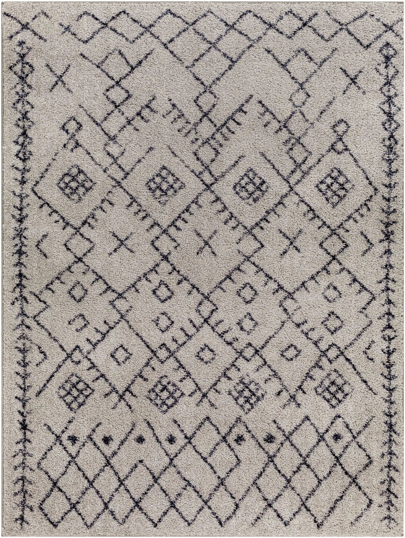 Elyes Gray Washable Area Rug - Clearance by Boutique Rugs