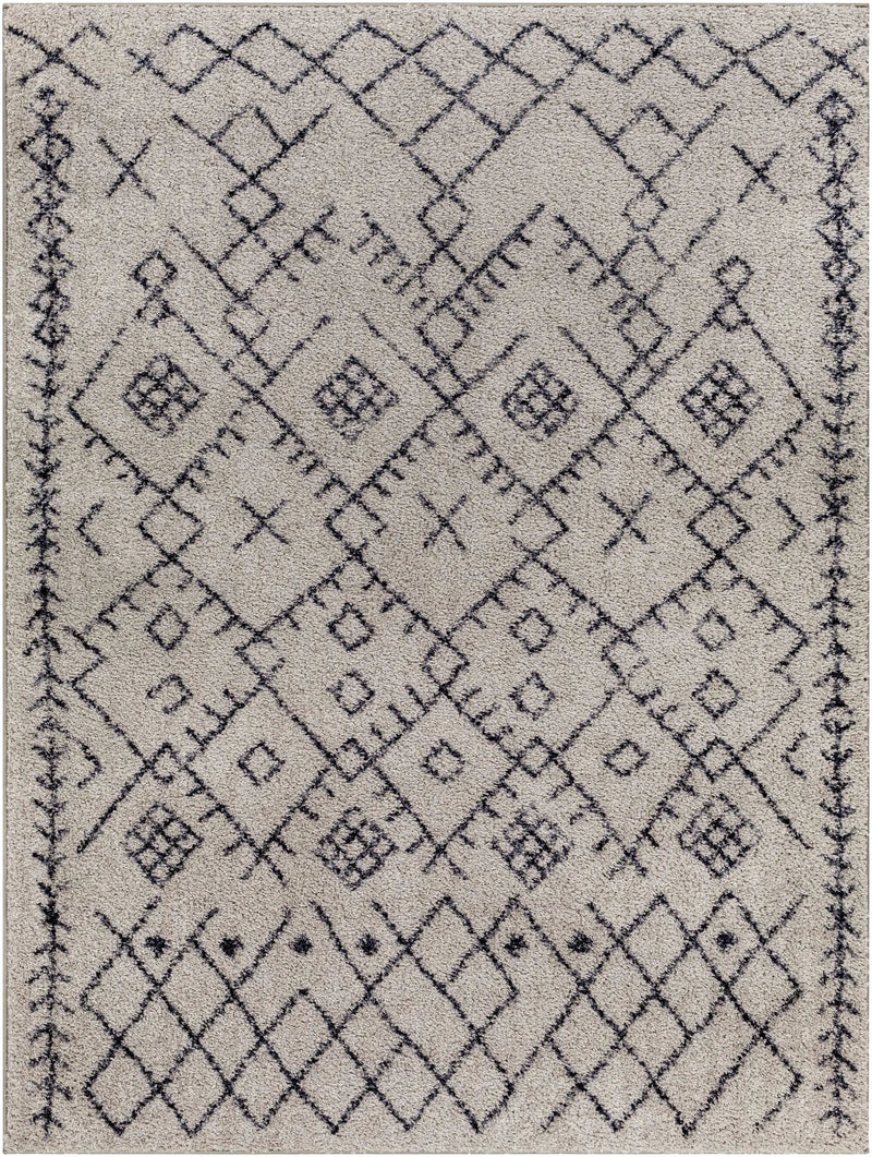 Elyes Gray Washable Area Rug - Clearance by Boutique Rugs