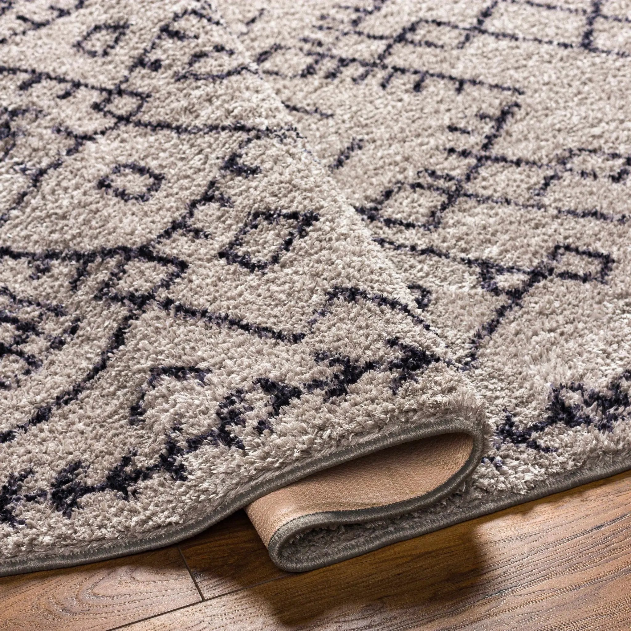 Elyes Gray Washable Area Rug - Clearance by Boutique Rugs