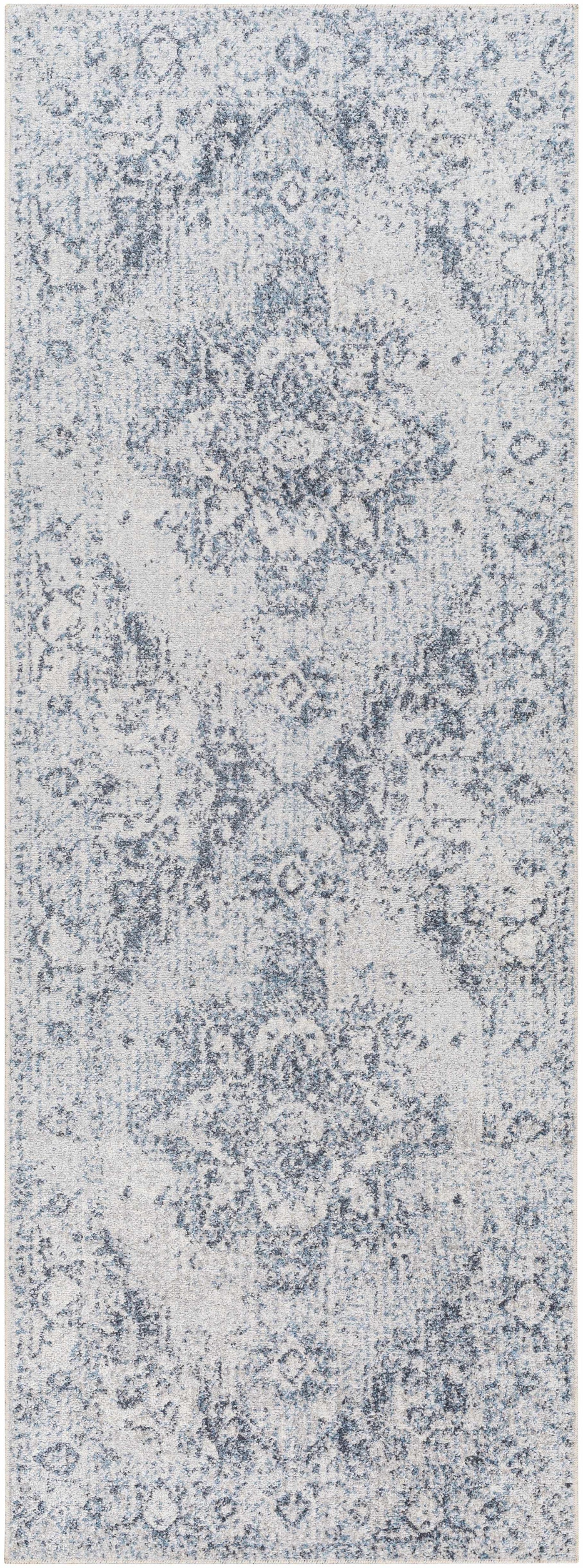 Ankti Aqua Washable Area Rug - Clearance by Boutique Rugs