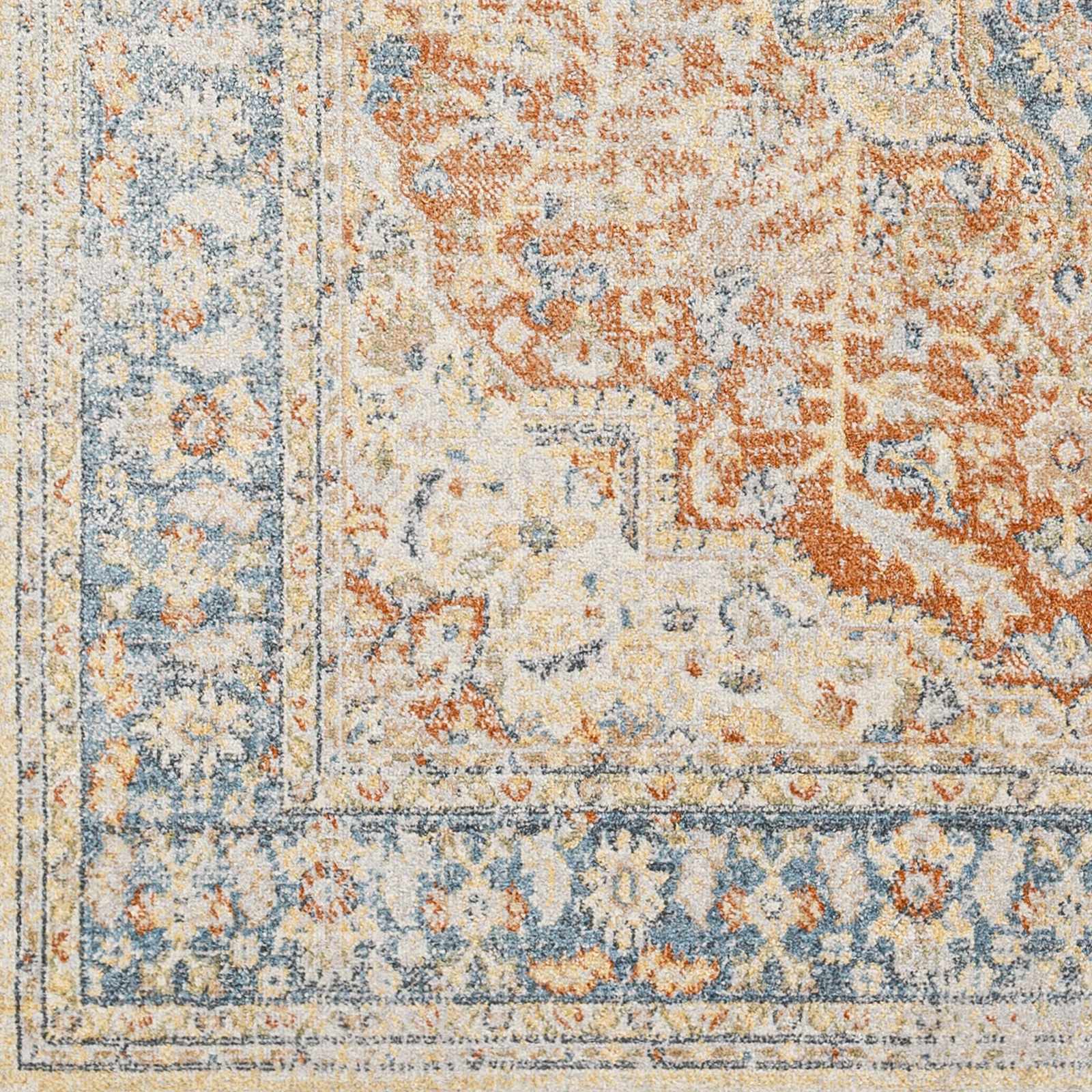 Emke Rust Washable Area Rug - Clearance by Boutique Rugs