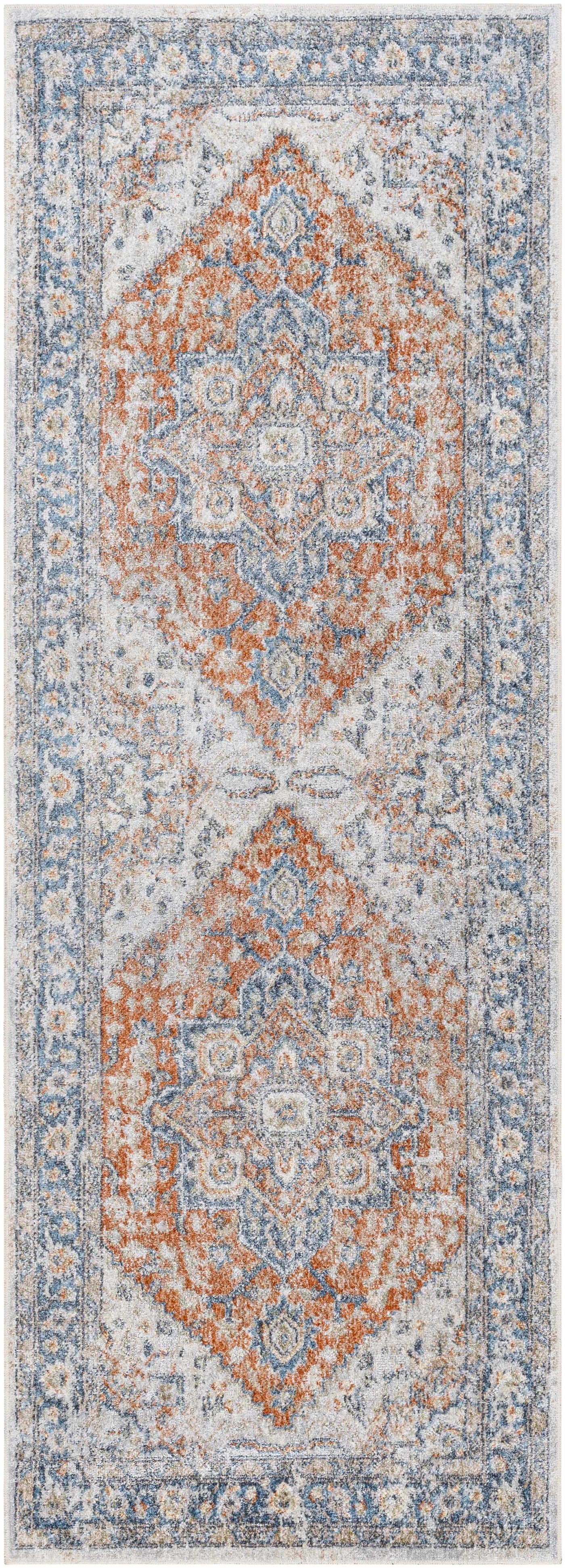 Ezri Rust Washable Area Rug by Boutique Rugs