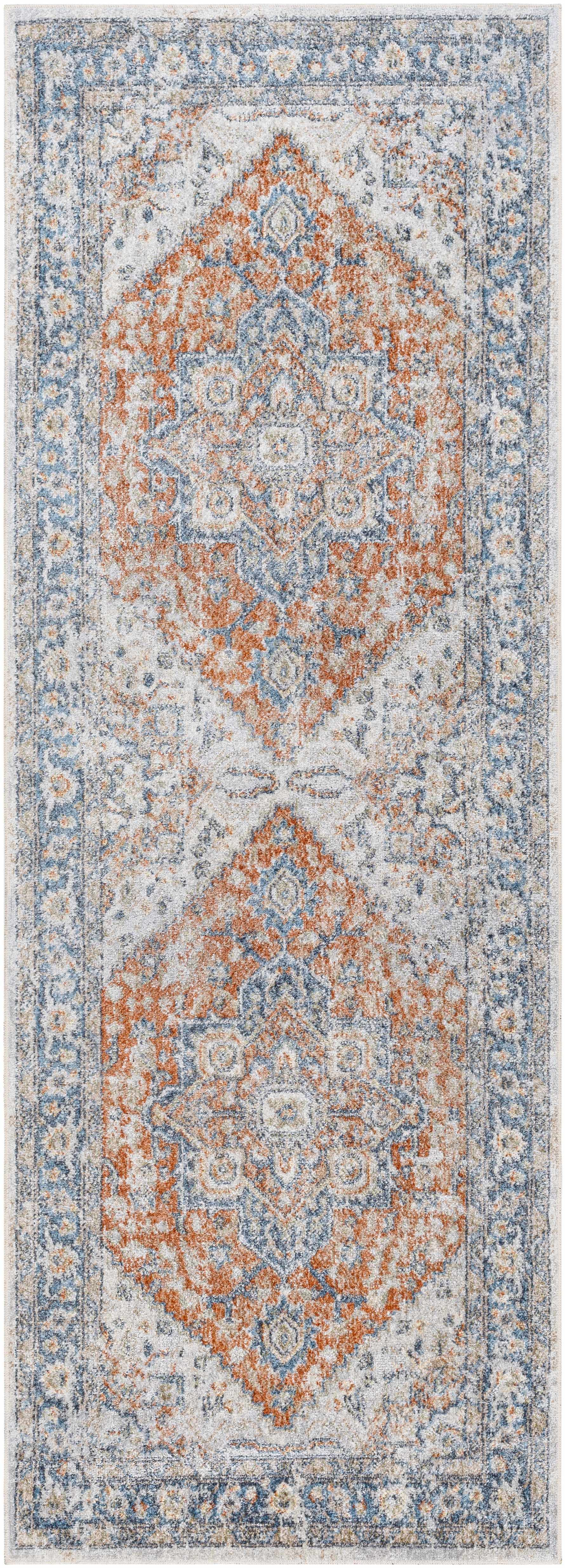 Ezri Rust Washable Area Rug by Boutique Rugs