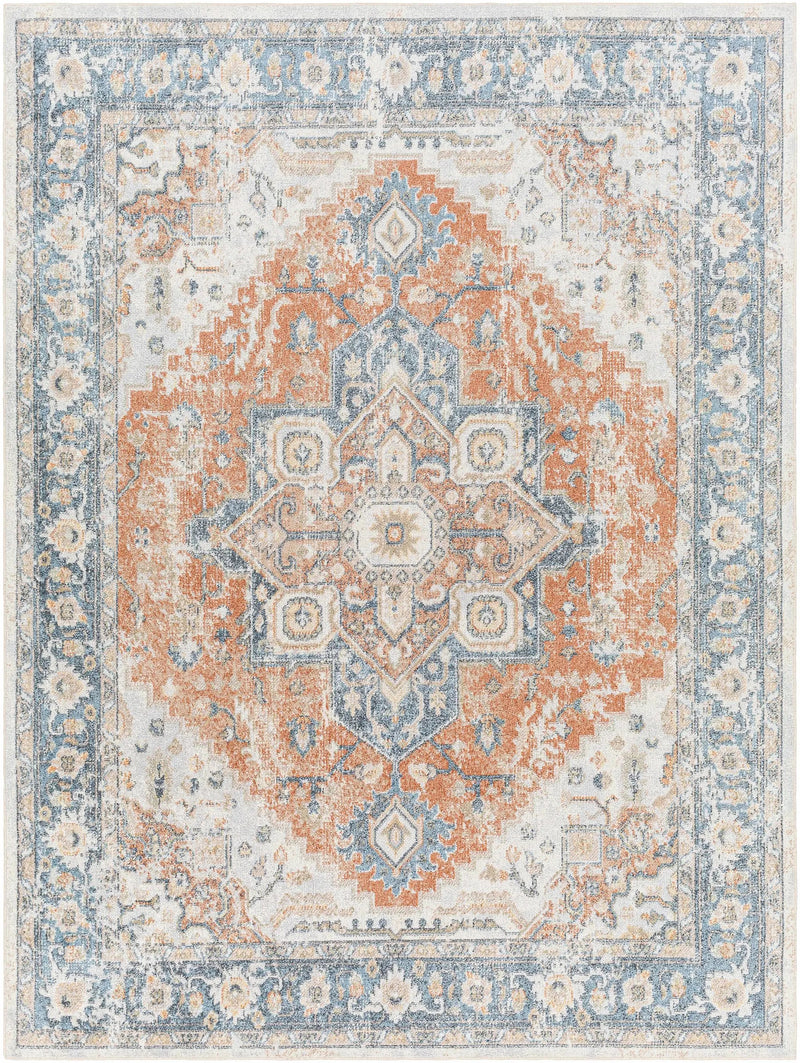 Ezri Rust Washable Area Rug by Boutique Rugs