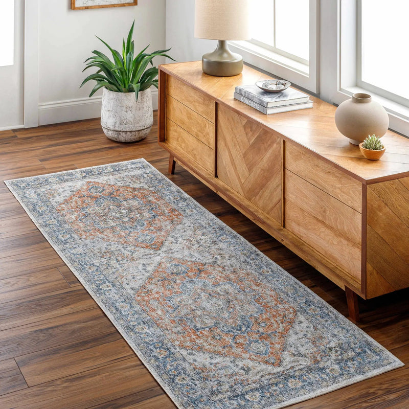 Ezri Rust Washable Area Rug by Boutique Rugs
