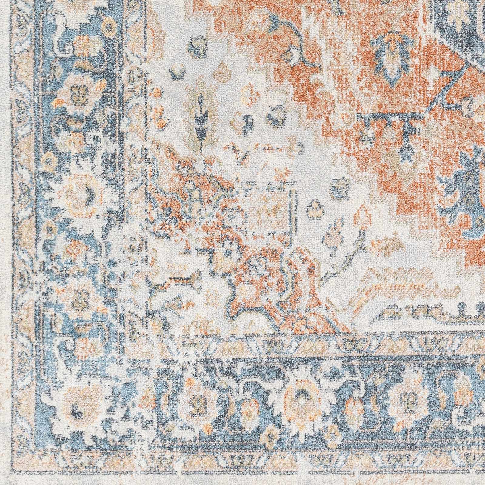 Ezri Rust Washable Area Rug by Boutique Rugs