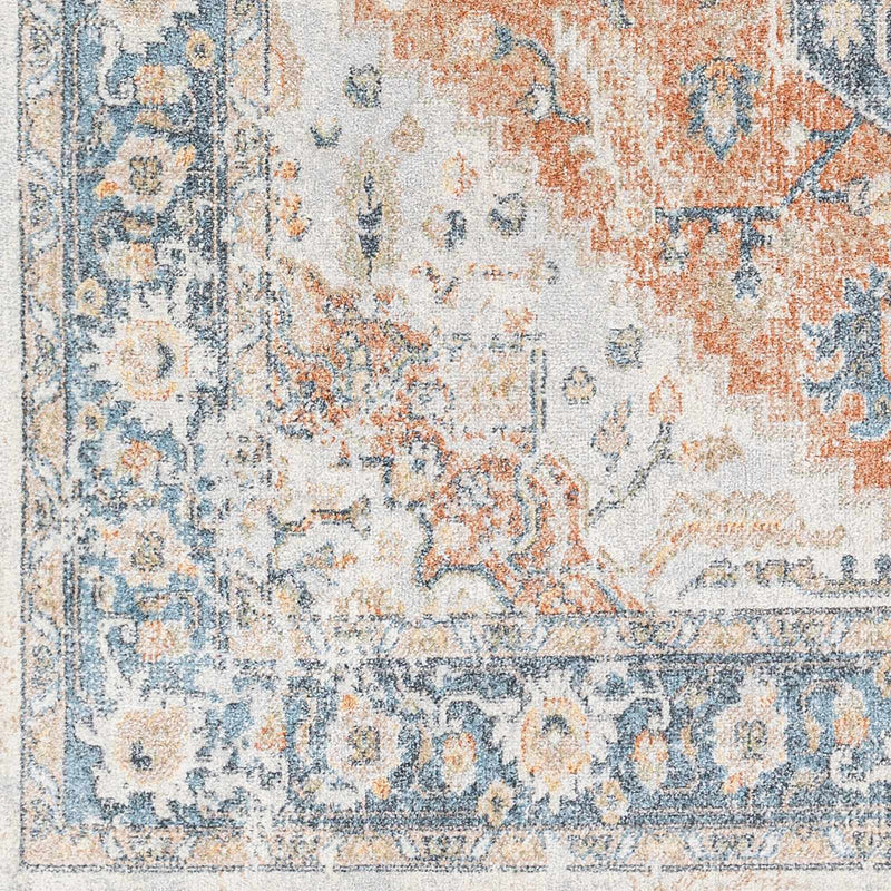 Ezri Rust Washable Area Rug by Boutique Rugs