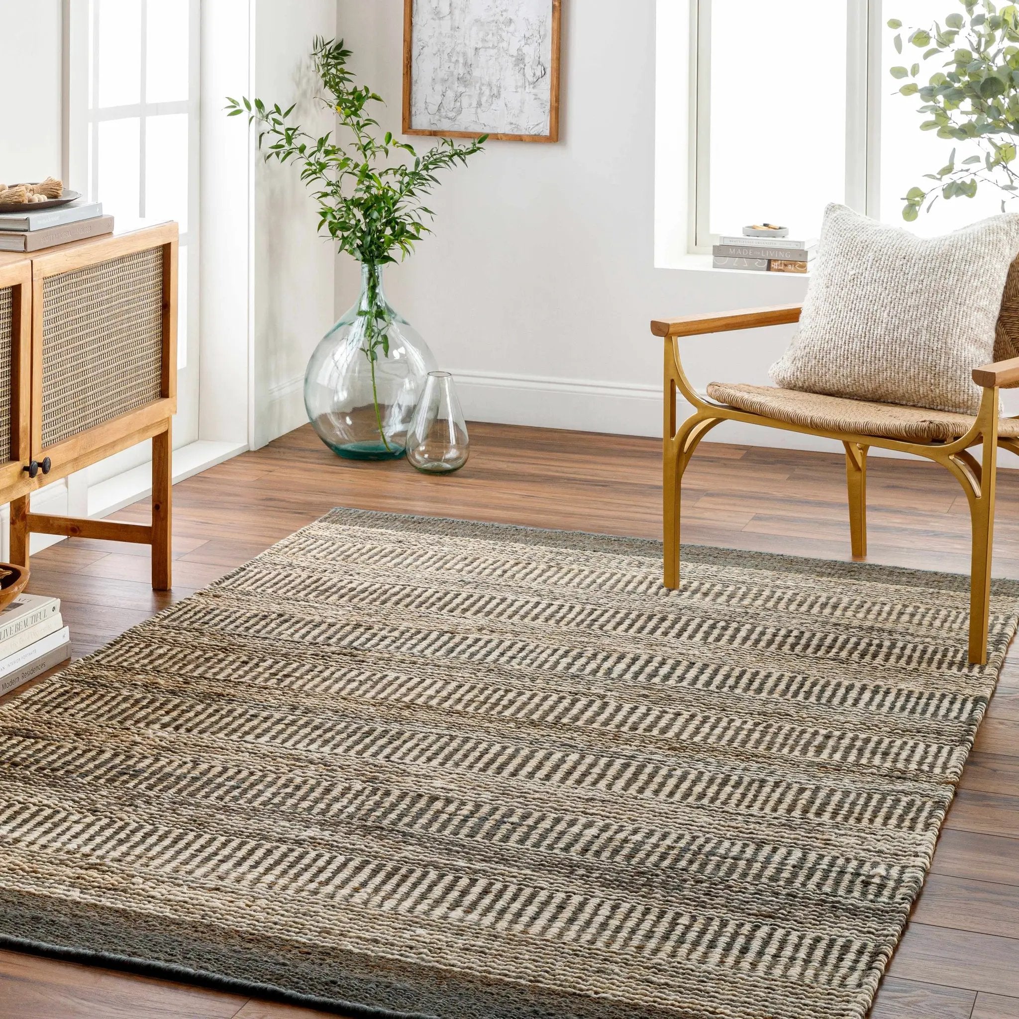 Gray Elle Area Rug - Clearance by Boutique Rugs
