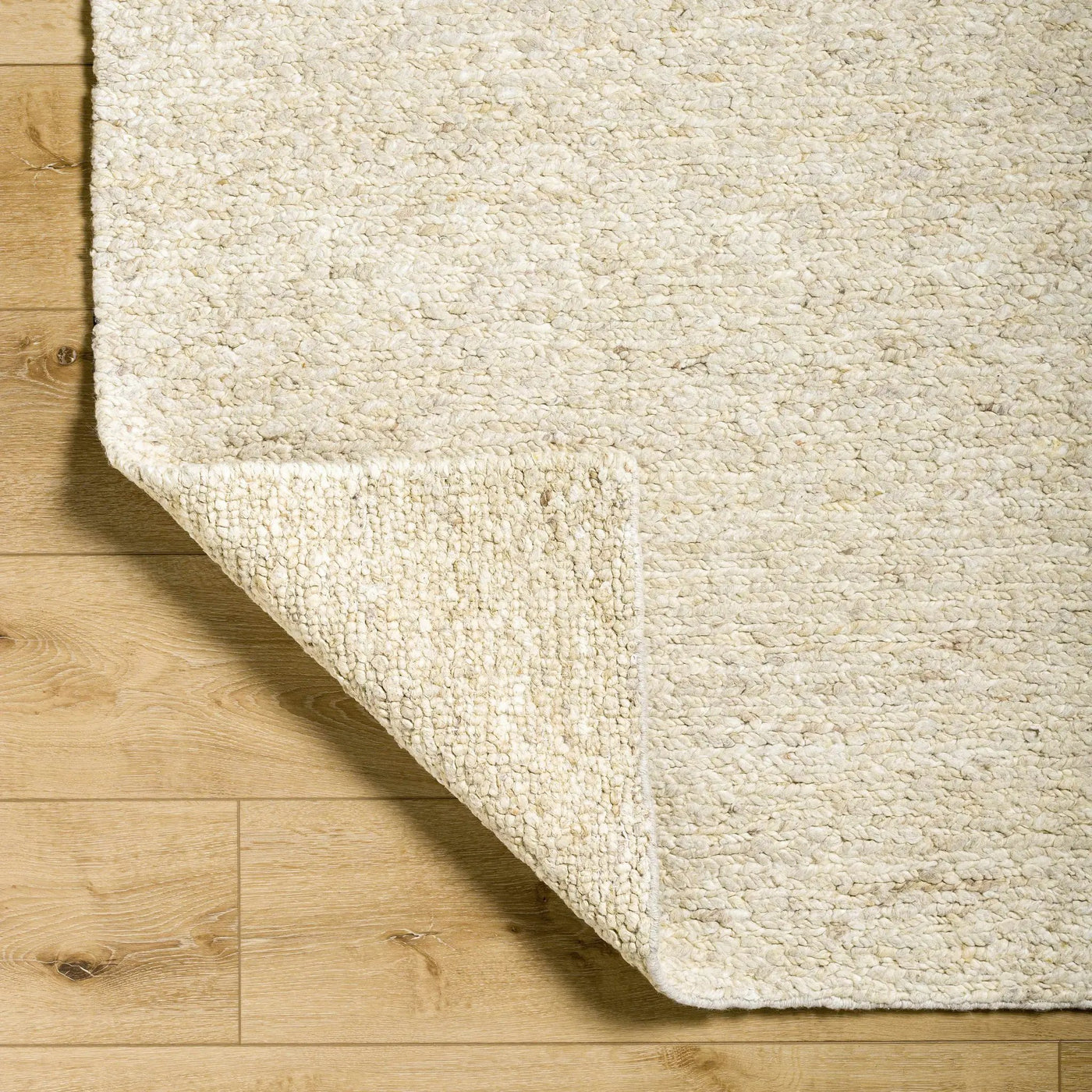 Sera Cream Hand Knotted Wool Area Rug - Clearance by Boutique Rugs