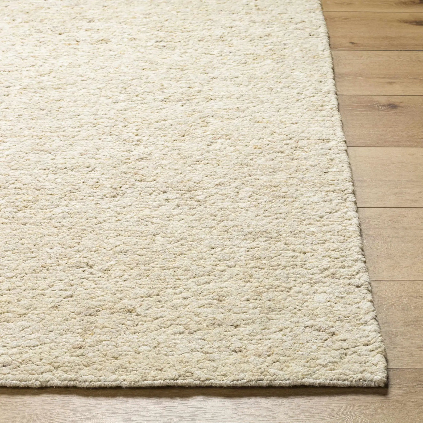 Sera Cream Hand Knotted Wool Area Rug - Clearance by Boutique Rugs