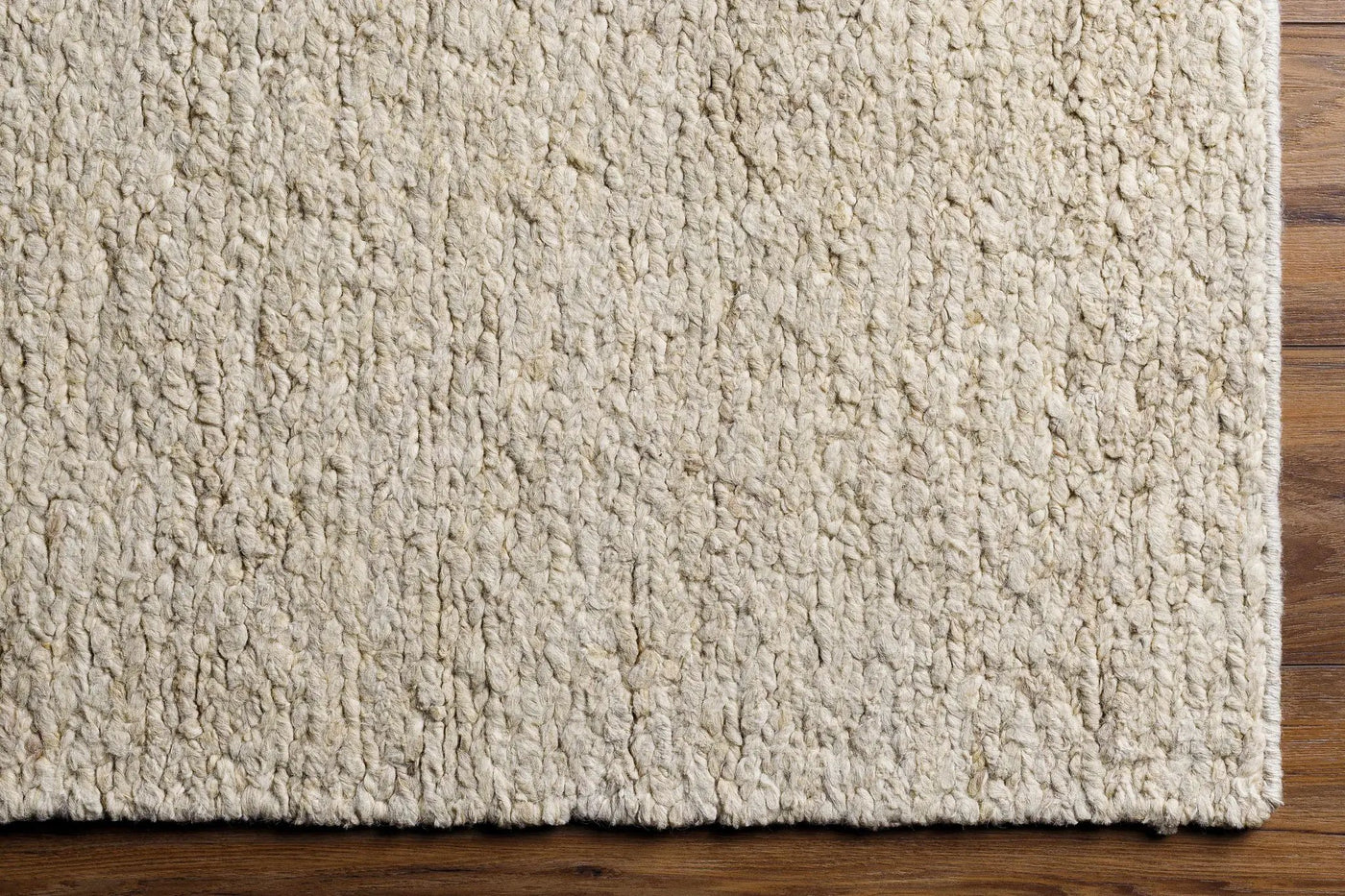 Sera Cream Hand Knotted Wool Area Rug - Clearance by Boutique Rugs