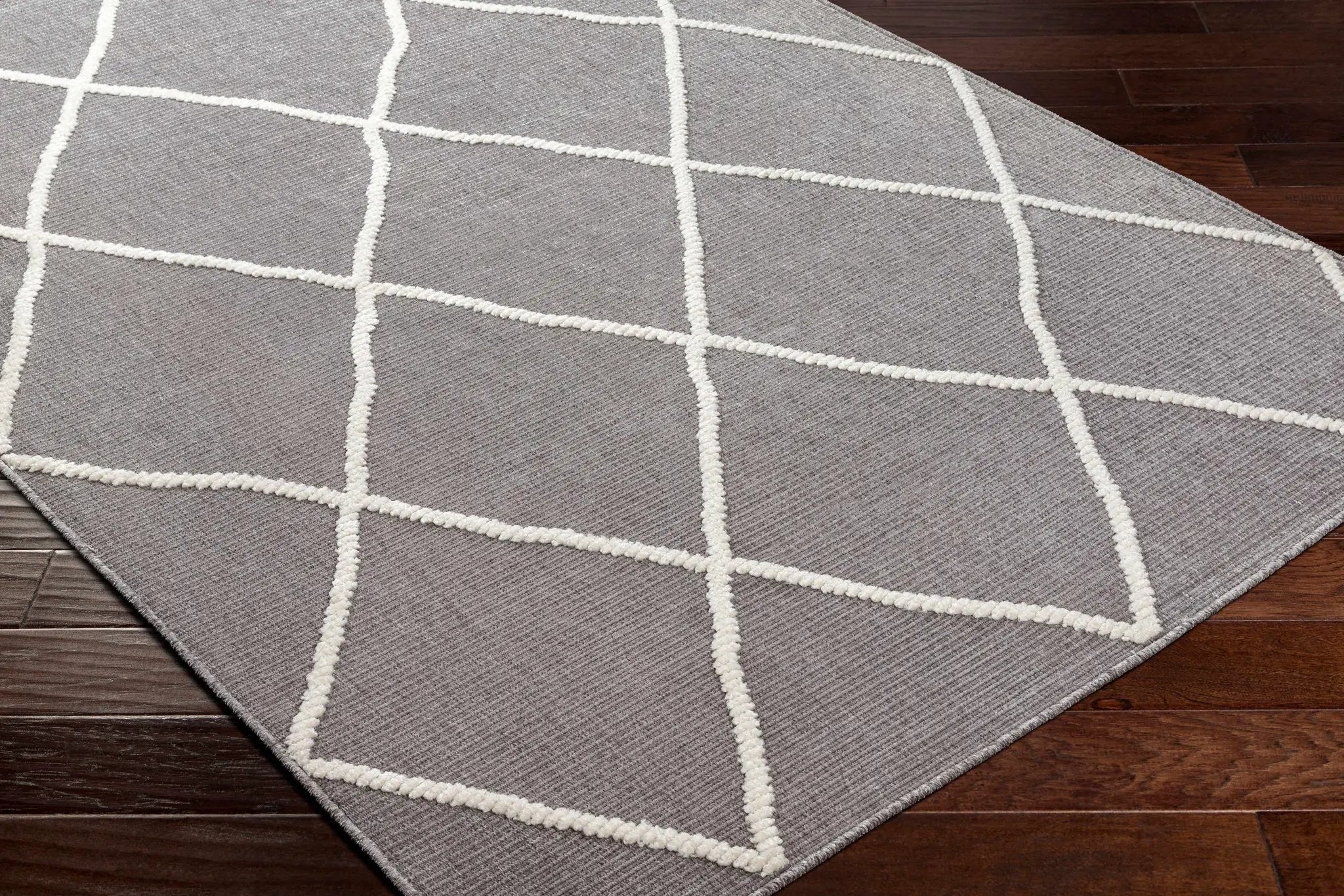 Amani Gray Washable Rug - Clearance by Boutique Rugs