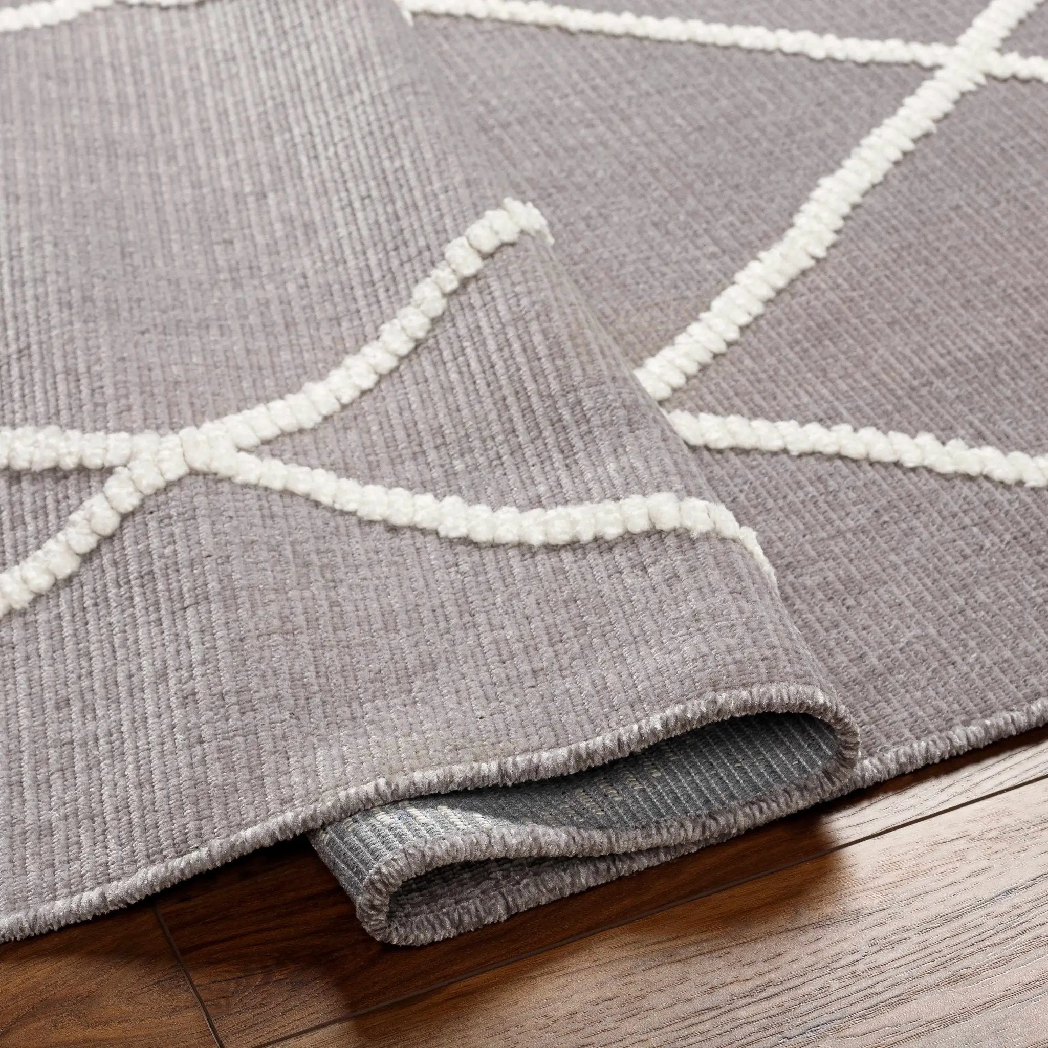 Amani Gray Washable Rug - Clearance by Boutique Rugs