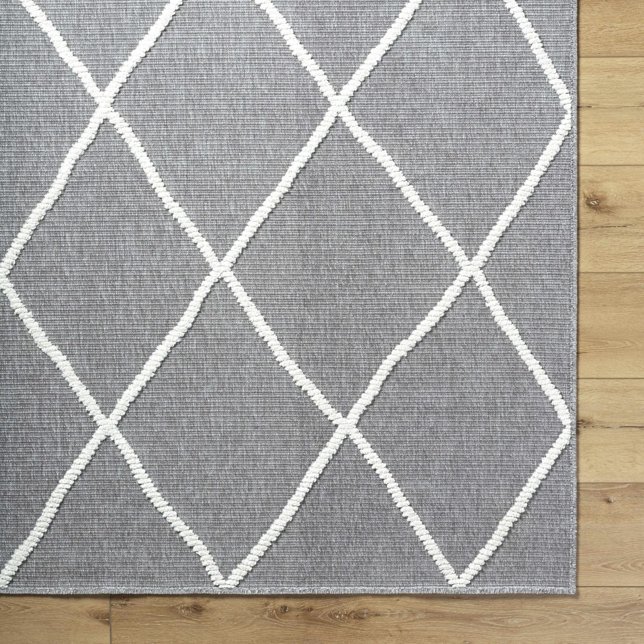 Amani Gray Washable Rug - Clearance by Boutique Rugs