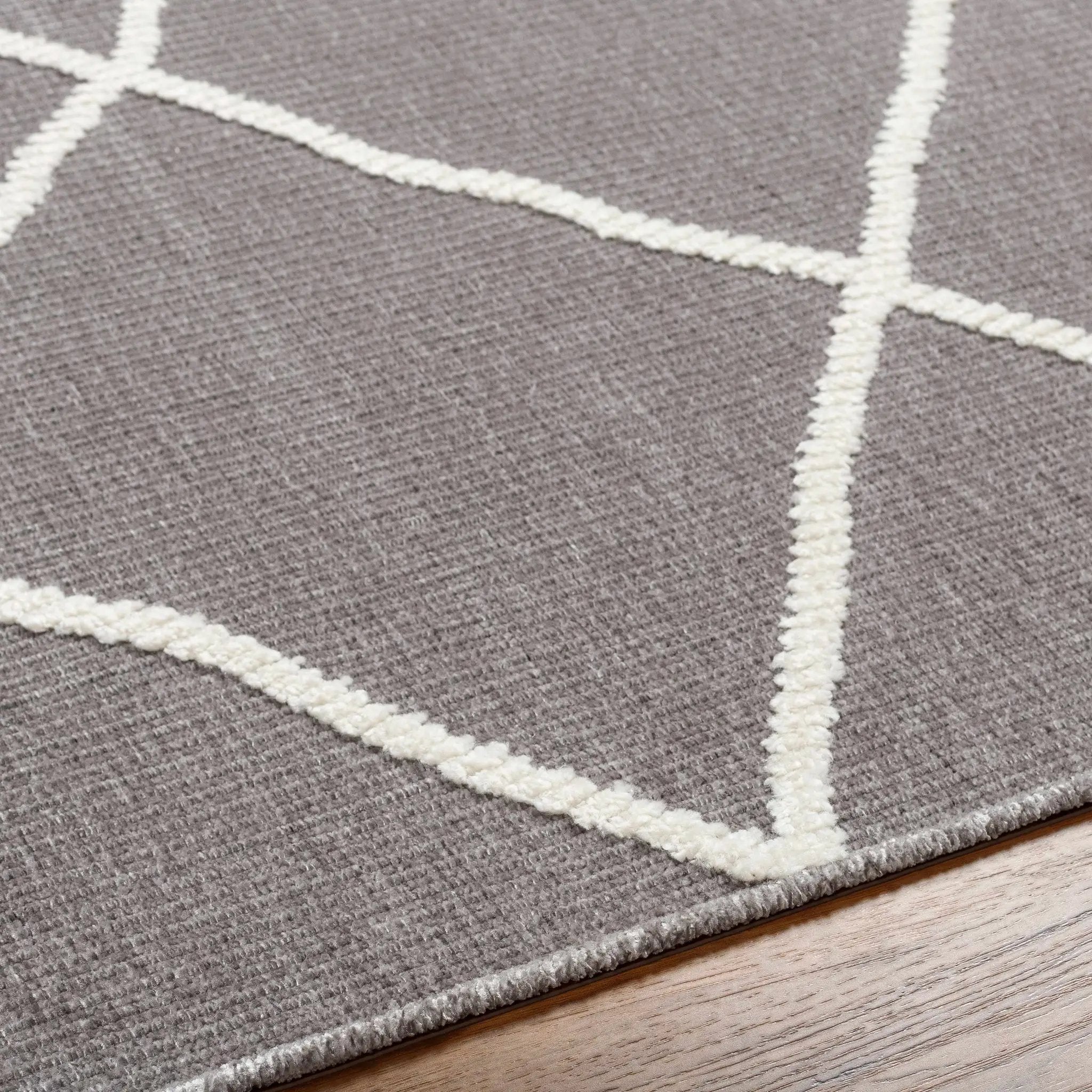 Amani Gray Washable Rug - Clearance by Boutique Rugs