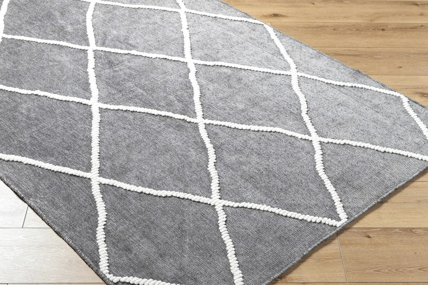 Amani Gray Washable Rug - Clearance by Boutique Rugs
