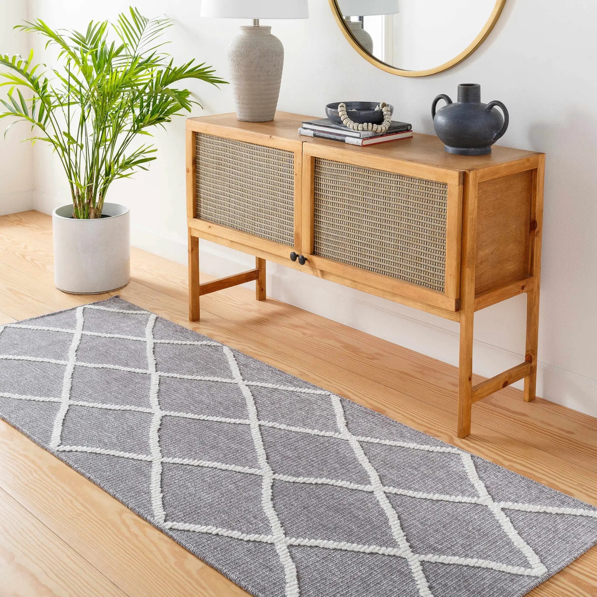 Amani Gray Washable Rug - Clearance by Boutique Rugs