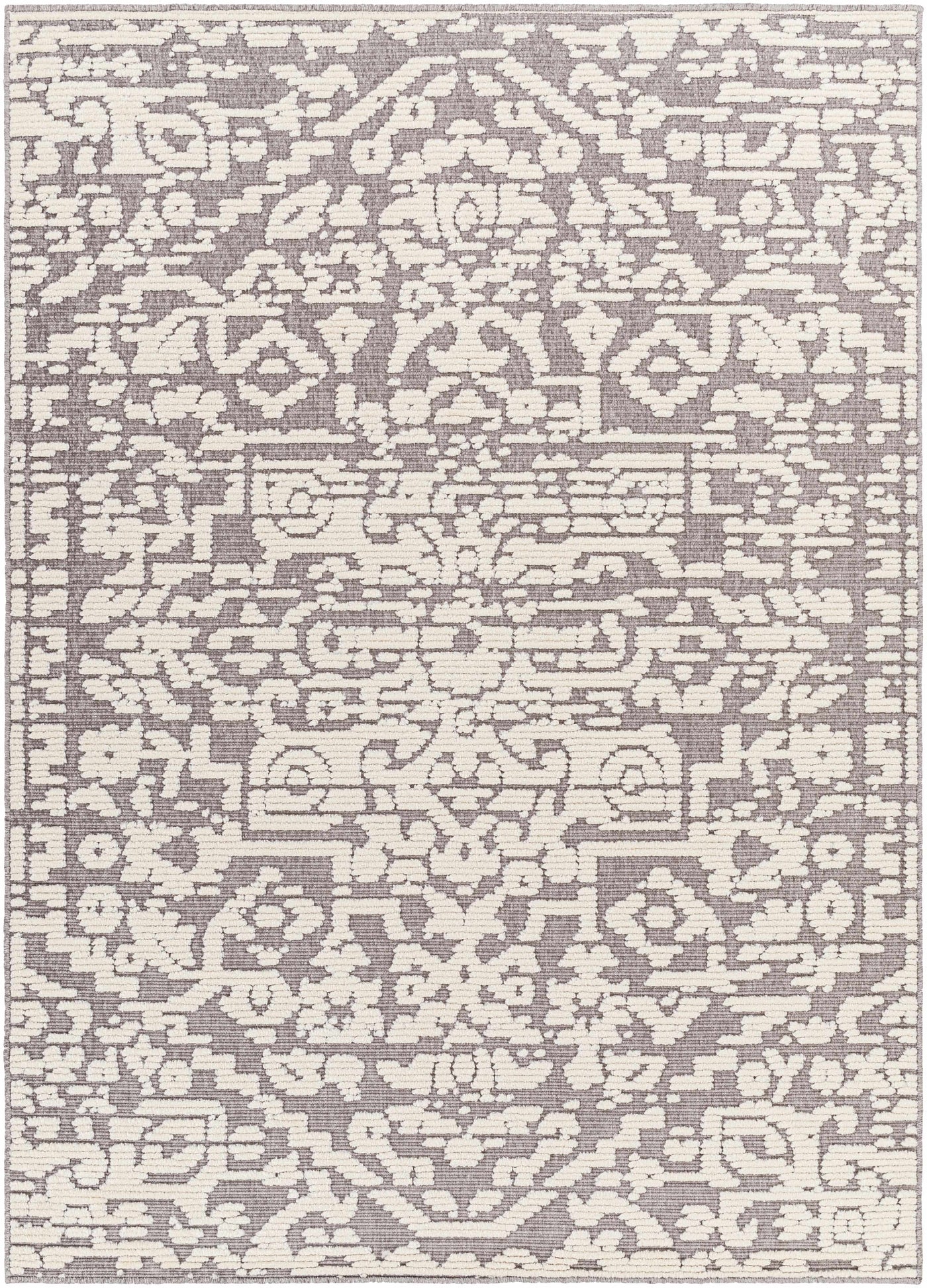 Beren Gray Washable Area Rug - Clearance by Boutique Rugs